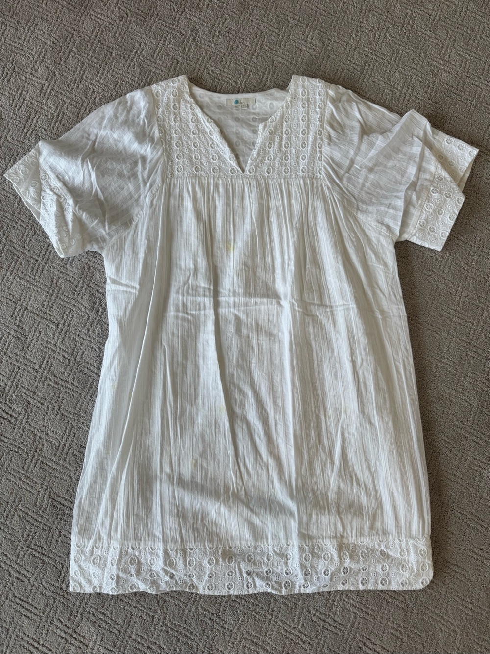 Boden White Eyelet Dress | Size 16R | SEE DESCRIPTION